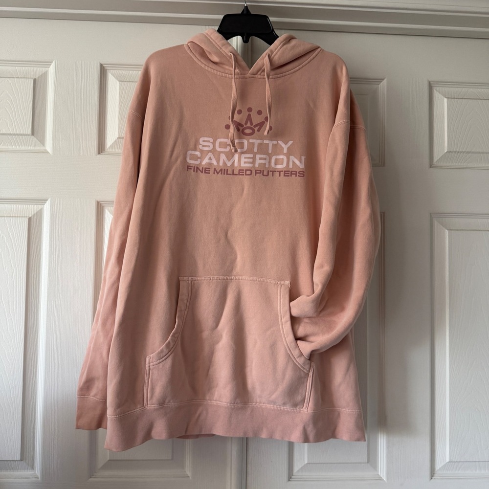 Scotty Cameron Fine Milled Putters Peach Pink Hoodie Mens XXL Titleist Golf